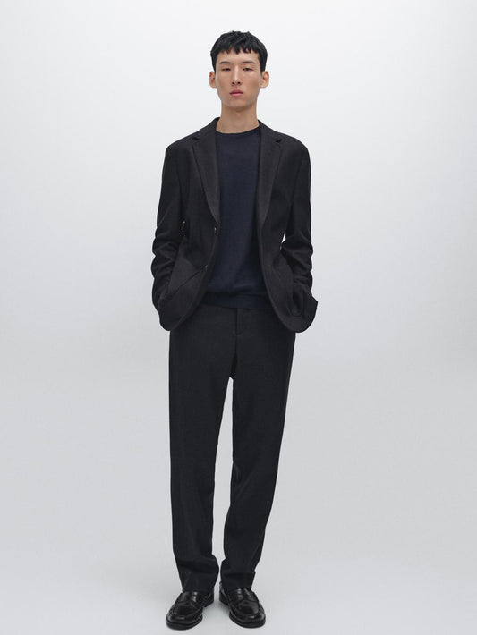 Wool blend blazer