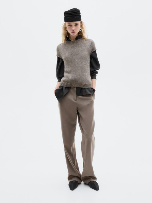 100% wool tailored fit trousers - LIMITED