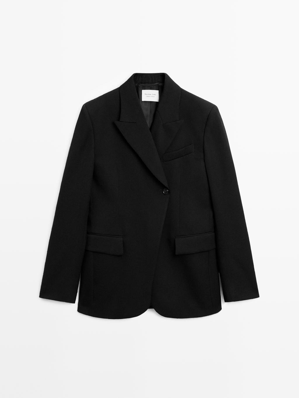 100% wool blazer with notch lapel - LIMITED