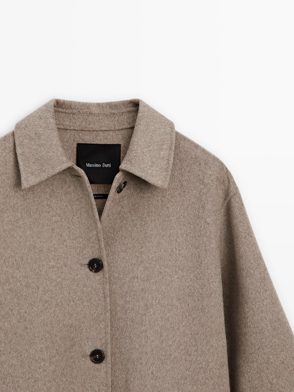Medium wool blend coat