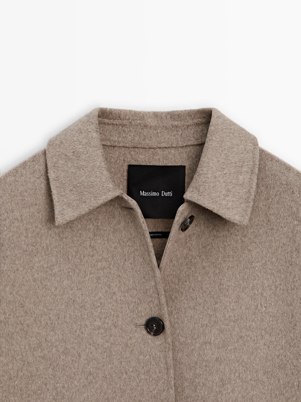 Medium wool blend coat