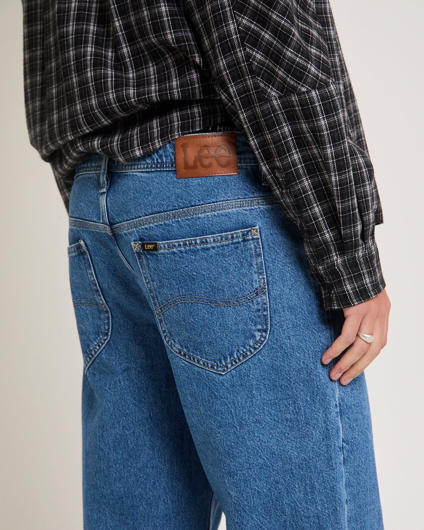 L-Three Straight Denim Jeans Satisfaction Indigo