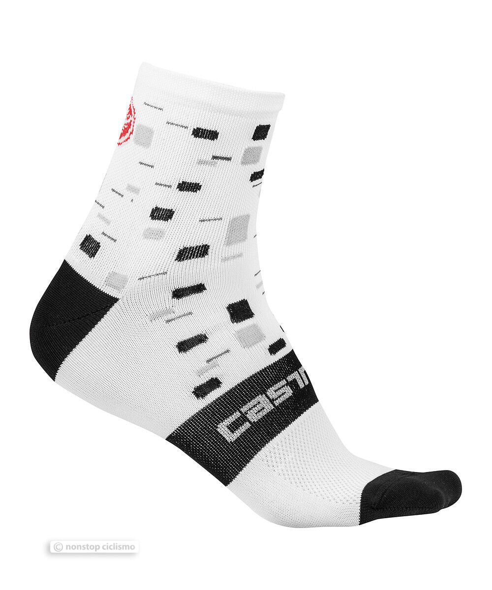 CLIMBER'S W Womens Cycling Socks : WHITE - One Pair