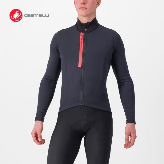 ENTRATA THERMAL Long Sleeve Jersey : LIGHT BLACK/RED