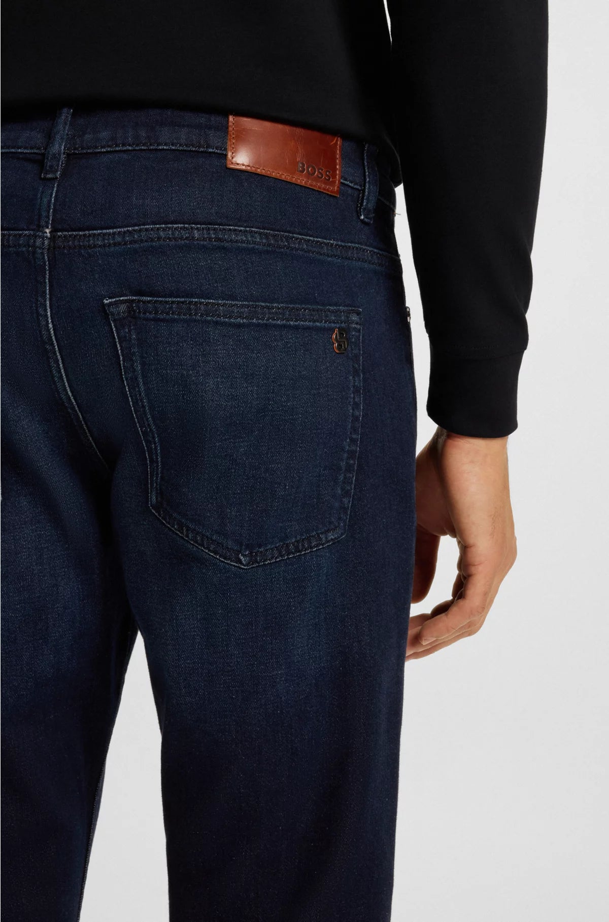 DELAWARE SLIM-FIT JEANS IN PURE-BLUE COMFORT-STRETCH DENIM